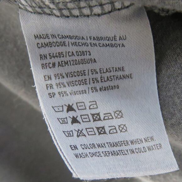 American Eagle Soft & Sexy Open Front Gray Long Sleeve Shirt Casual Small - Picture 6 of 7